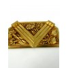 Broche Gravée Vintage en Bronze