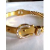 Bracelet Doré Vintage avec Zirconium