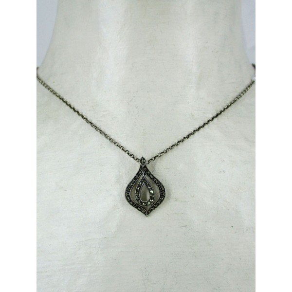 Pendentif Art déco en argent et Marcassites