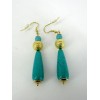 Boucles d'oreilles gouttes en turquoise