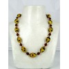 Collier Boules Léopard Vintages en Verre de Murano