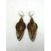 Boucles d'Oreilles Pendantes Art Déco Africa