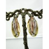 Boucles d'oreilles Créoles Vintage en Vermeil