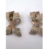 Boucles d'Oreilles Vintage Nœud Papillon