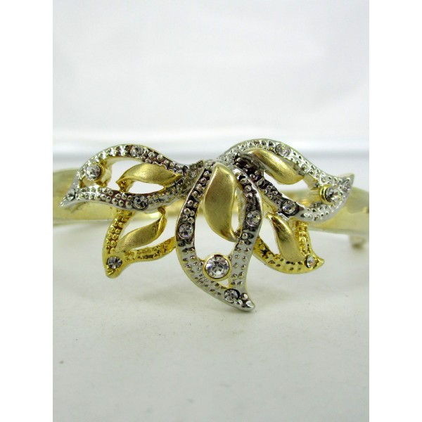 Bracelet Vintage Doré en Strass