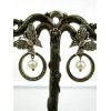 Boucles d'Oreilles Papillons Art Déco en Argent