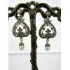 Boucles d'Oreilles Art Déco avec Perles