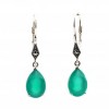 Boucles d'oreille Goutte en Argent et Agate