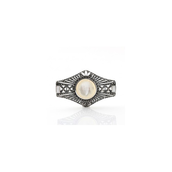Broche Femme en Argent avec Nacre