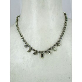 Collier Fantaisie vintage Long Femme en Strass
