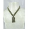 Collier Cravate Art Déco avec Strass