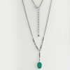 Collier de style Vintage pour Femme avec Agate verte