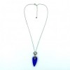 Collier Vintage Femme en Argent avec Lapis Lazuli et opale