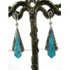 Boucles d'oreilles Femme Vintage Pendantes en Argent avec Turquoise