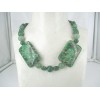 Collier Vintage avec Pierres de Jaspe Vert