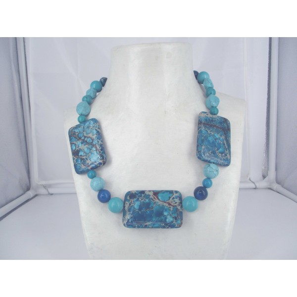 Collier Vintage avec Pierres de Turquoise
