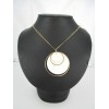 Collier Vintage en Nacre et Plaqué Or