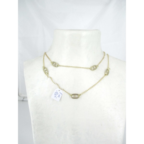 Collier en Plaqué Or de Style Vintage