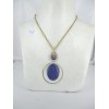 Pendentif Vintage avec Pierres en Lapis Lazuli