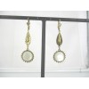 Boucles d'Oreilles Pendante Art déco en Nacre