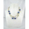 Collier Vintage avec pierres de Lapis Lazuli et Perles de Verre