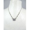 Collier Vintage Art Déco en Argent et Jade Lavande