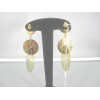 Boucles d'Oreilles Vintage en Plaqué Or