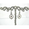 Boucles d'Oreilles en Argent et Grenat