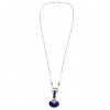 Pendentif Vintage en Argent et Lapis Lazuli