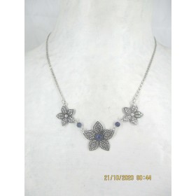 Collier étoiles Rétro avec Pierres de Lapis Lazuli