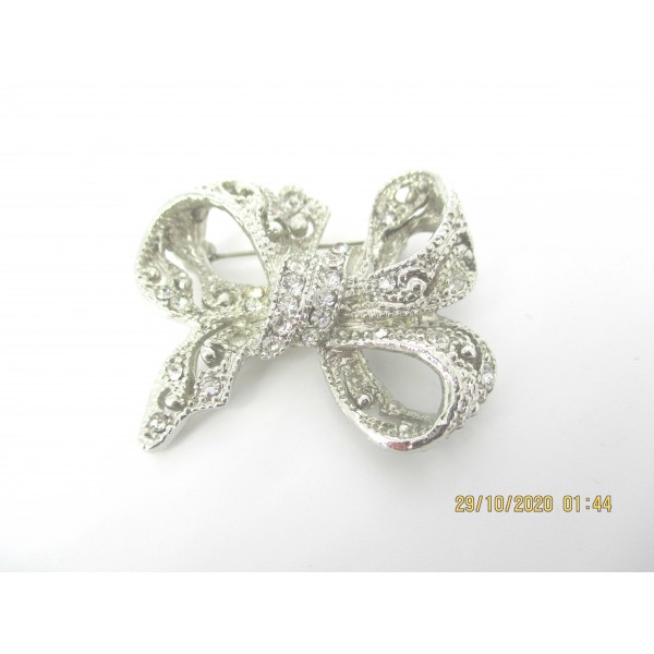 Broche Papillon Vintage avec Zirconium