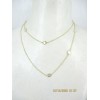 Collier Vintage en Plaqué Or et Nacre