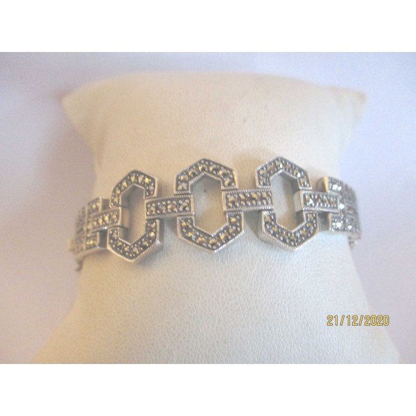 Bracelet Art Déco en Argent 925