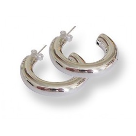 Boucles d'Oreilles Créoles en Argent