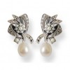Boucles d'Oreilles Rétros en Argent et Perles de Culture