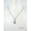 Collier pour femme Art déco en Argent et Zirconium