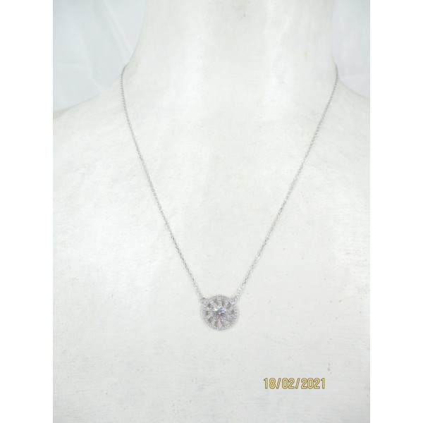 Collier Vintage en Argent et Zirconium