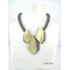 Collier Long Vintage en Nacre et Résine