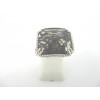 Bague Art Déco en Argent et Quartz