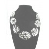 Collier Vintage Galet en résine