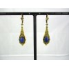 Boucles d'Oreilles Vintage en Lapis Lazuli