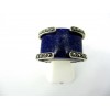 Bague Art déco en Argent et Lapis Lazuli