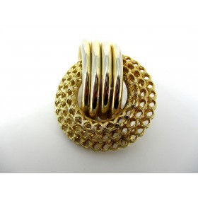 Broche Vintage en Métal Doré
