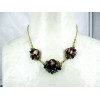 Collier Vintage en Pâte de Verre