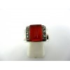 Bague Vintage en Argent et Pierre de Cornaline