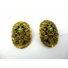 Boucles d'Oreilles Vintage en Cristal à Clips