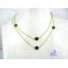 Collier Sautoir Vintage en Plaqué Or et émail