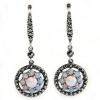 Boucles d'Oreilles Vintage en Argent et Opales