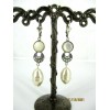 Boucles d' Oreilles Vintage avec Perles