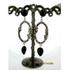 Boucles d' Oreilles Vintage en Onyx